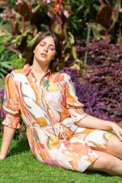 LOTUS ABSTRACT PRINT SHIRT DRESS -Printedcarpetus 000e66c3bc24d074b502a1ccaac9ff4a cb7262f8 f786 489e 85d8 da9f691158ce