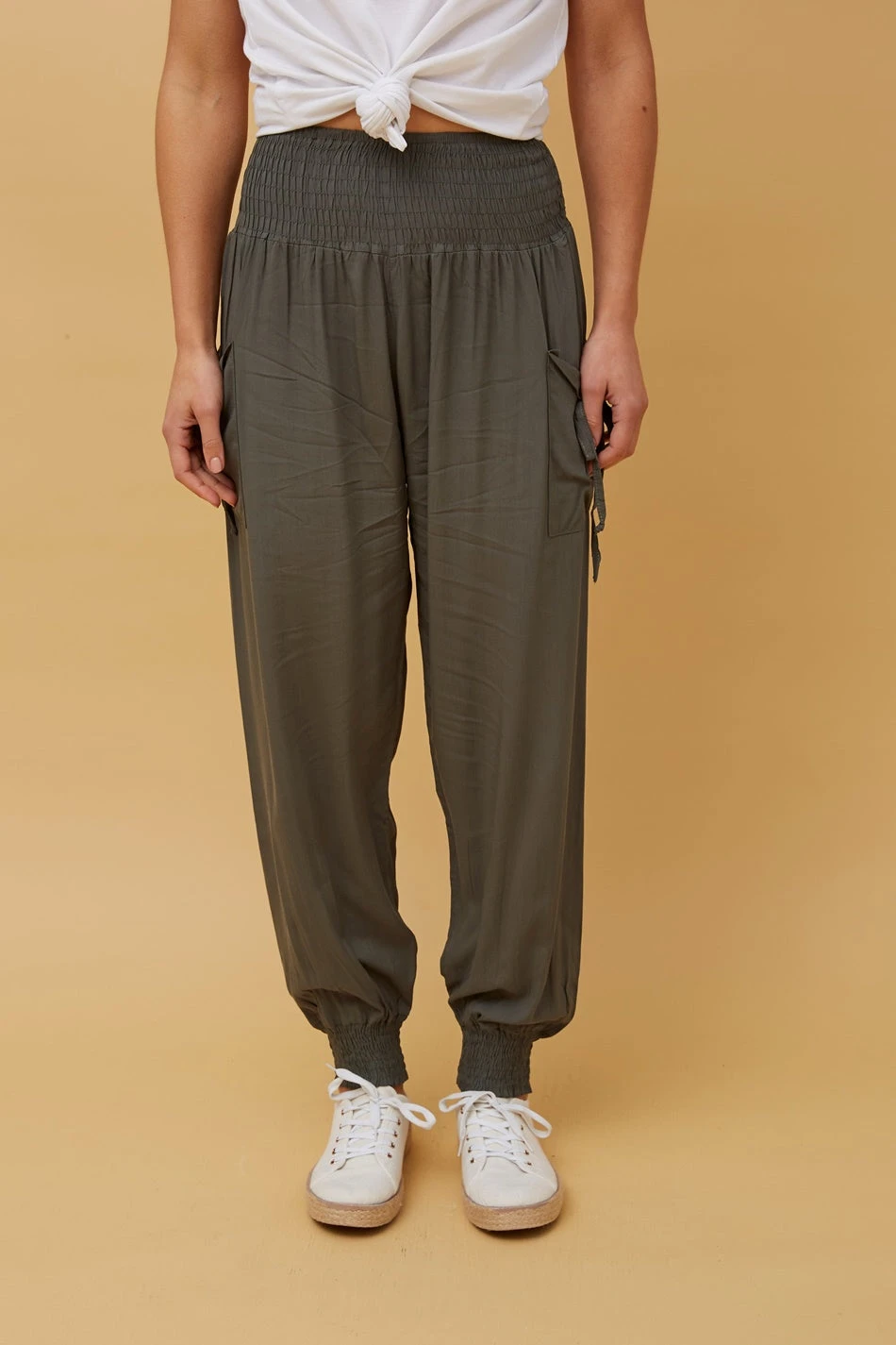 SOLID HAREM PANTS 20 SOLID HAREM PANTS - Image 18