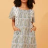 BELITA PAISLEY PRINT DRESS -Printedcarpetus 002a2a3893b3b25ff7896f17d0f2d8aa