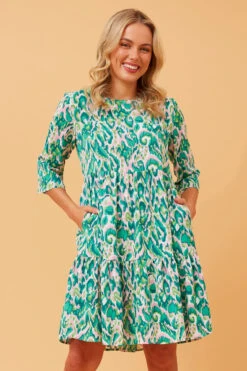 NIKO ABSTRACT PRINT SHORT DRESS -Printedcarpetus 009fcb7a88a1c6eff3a37707bbe5a63e 04c20f88 5292 47d4 ab5e d5fde3152d9b