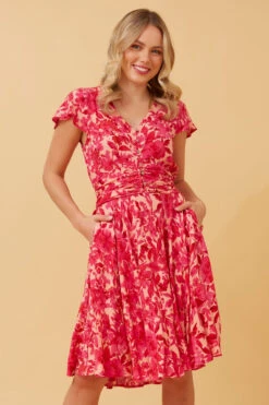 PASADENA FLORAL SHORT DRESS 12 PASADENA FLORAL SHORT DRESS -Printedcarpetus 00e54bbb3c7ef2ad7e3aecac67572fb0