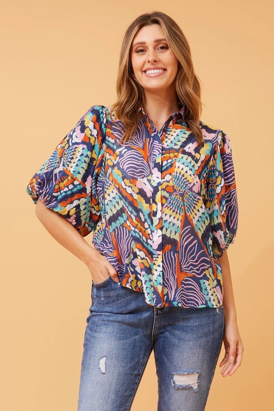 WILKIE PUFF SLEEVE BOHO TOP 5 WILKIE PUFF SLEEVE BOHO TOP - Image 3
