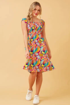 ROBIN ABSTRACT PRINT SHORT DRESS -Printedcarpetus 01fa0224a237c9debc1efc07b74dee9e