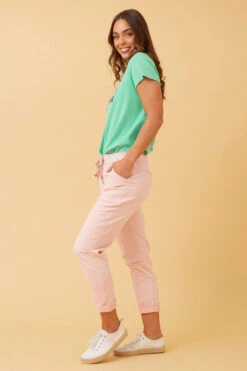 JANJA SOLID PRINT JOGGERS -Printedcarpetus 022763fe47c98ea80ccfa3532f230ac3