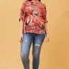 TARA FLORAL BOHO TOP -Printedcarpetus 02a7023677e3551158ebe2ecf87afe29