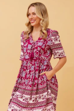 INDIANA FLORAL BOHO SHORT DRESS -Printedcarpetus 030305432b01df07705c81a45a9fb99a