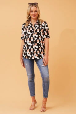 NURA ABSTRACT PRINT SHIRT -Printedcarpetus 033013b504c3d71774bf7f46a76687d1 ffab383e 29de 428b b6c5 696153bd177a