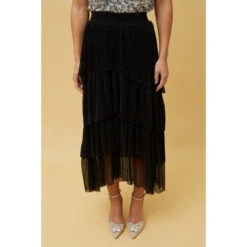 HARLENE PLEATED MAXI SKIRT -Printedcarpetus 037b74814a1f4ebb7b33f4b1fbedf94a