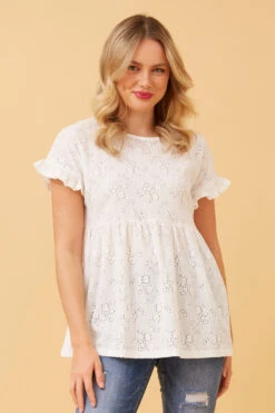 Stella BABYDOLL LACE TOP -Printedcarpetus 03a0b24d318909fd76ee2cad7c05de3a