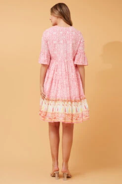 KARITA BOHO SHORT DRESS -Printedcarpetus 03a7a9269ed9c412349b736f5f40bbcb