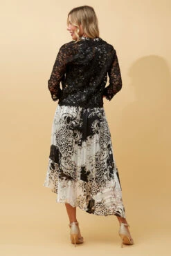 JUSTINE FLORAL SEQUIN LACE CARDIGAN -Printedcarpetus 03da7c01ad592c0dd07c3f410625add9