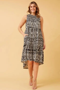 DREW TIERED TRAPEZE DRESS -Printedcarpetus 03f5f22f2a15ae8418934c7e79289040