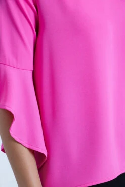 FLUTE SLEEVES BLOUSE -Printedcarpetus 049e97338adee9871e08d50dbdce9a28