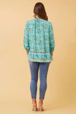 LYNDEN FLORAL BOHO TOP -Printedcarpetus 04c59da865d3e47206cbe0c010799120