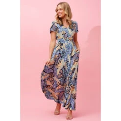 MEGAN FLORAL BOHO MAXI DRESS -Printedcarpetus 052dc94ddd74f98b9c05b20aa89cf076