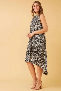 DREW TIERED TRAPEZE DRESS -Printedcarpetus 0666c4f085b6d6fafb24f2d74b494867