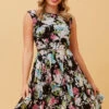 SANTOS FLORAL SHORT DRESS -Printedcarpetus 071d74515b65d0c4d6b85e37d394972c