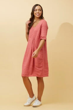 PISA LINEN DRESS -Printedcarpetus 073f77f9cd9605ea35953aa3dbd21c31