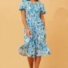 SIREN FLORAL MIDI DRESS -Printedcarpetus 0830fc07cf25acfa9405a226e8a0692f