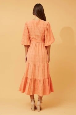 RIANNE TIERED MIDI DRESS -Printedcarpetus 08779dab471ecc1c206044b55757d865