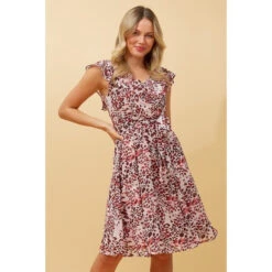 SANDRA ANIMAL PRINT SHORT DRESS -Printedcarpetus 087f8ea6bbfcadc4a9da24bb5220ce15