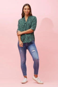 SPICY ANIMAL PRINT BLOUSE -Printedcarpetus 09325caa1d10ee9199db96a3d1fa9415