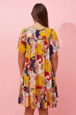 HONDA FLORAL BOHO BABYDOLL DRESS -Printedcarpetus 0a2def919f82e300e1f7a59133d01f44