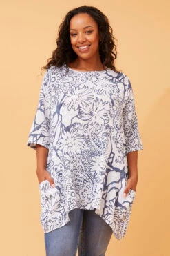 CIA PAISLEY BOHO TUNIC TOP -Printedcarpetus 0a67fe12595b77faf36376d462141ac6