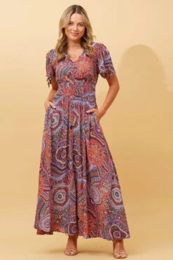 VIENNA BOHO MAXI DRESS -Printedcarpetus 0ae432429994f013b2907aba32f66bb6