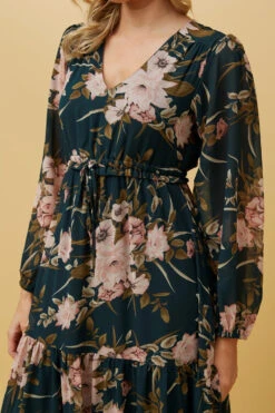 CRYSTELLE FLORAL MAXI DRESS -Printedcarpetus 0b039646b120b8a10b93b65c9bfc1bdd