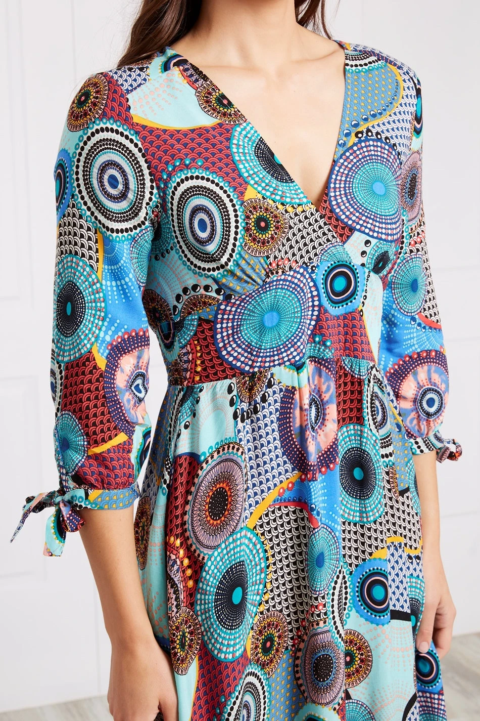 PRINTED BOHO MAXI DRESS 7 PRINTED BOHO MAXI DRESS - Image 5