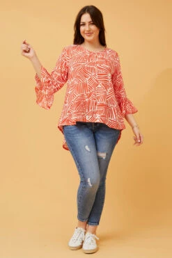 VASCO FLUTE SLEEVE BLOUSE -Printedcarpetus 0c0a226044881fb30ea75d9327cbc9cc 63317139 2a73 4411 8909 f086bd90439f