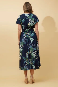 FLORIDA FLORAL MIDI DRESS -Printedcarpetus 0ce5f1a05ed39baf63d487d1485bec48