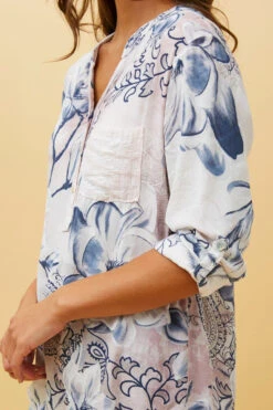 ROSETTA FLORAL SEQUIN SHIRT -Printedcarpetus 0cfa9ce9f7bf2579c6ad04b35f341929