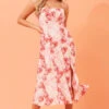 CHANTELLE FLORAL MIDI DRESS -Printedcarpetus 0d0c7c25ebace705ac944b7da74d1865