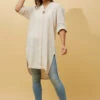 CARMEL SOLID BUTTON DETAIL LINEN TUNIC TOP 2 CARMEL SOLID BUTTON DETAIL LINEN TUNIC TOP -Printedcarpetus 0d0ce82b318111c5ea5ddd3799cbc6c1