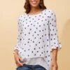 RUMI DOUBLE LAYER DOTTED TUNIC TOP 2 RUMI DOUBLE LAYER DOTTED TUNIC TOP -Printedcarpetus 0d9eed0de8e01427468c657a8b9ca13f