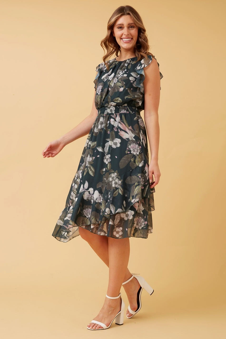 LOLA FLORAL MIDI DRESS 8 LOLA FLORAL MIDI DRESS - Image 6