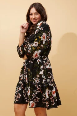 JEANIE FLORAL BOHO SHORT DRESS -Printedcarpetus 0ea85e453d8a6b90afe5fc677f5c4d8b