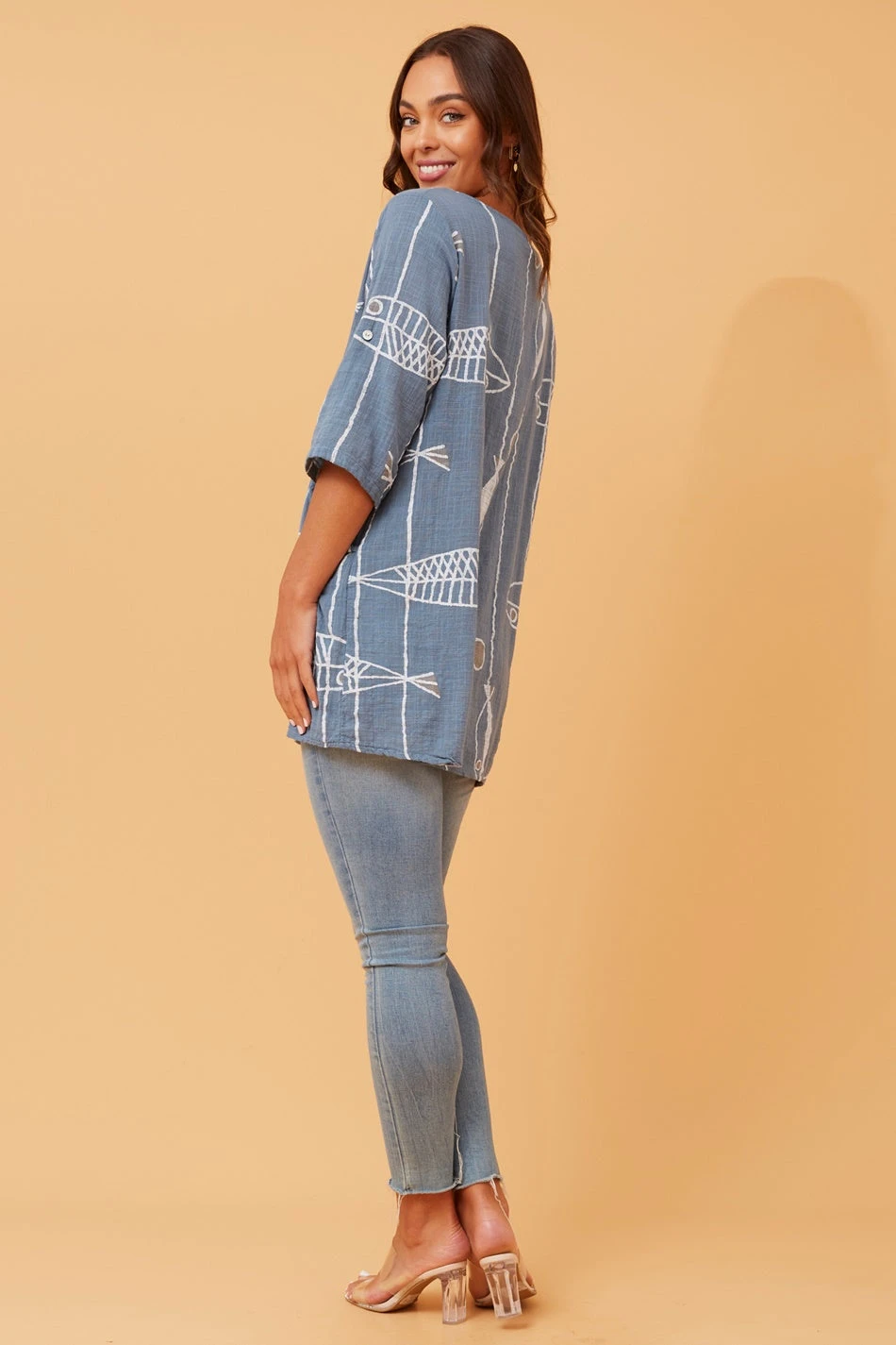 VALERIA FISH PRINT TOP 8 VALERIA FISH PRINT TOP - Image 6