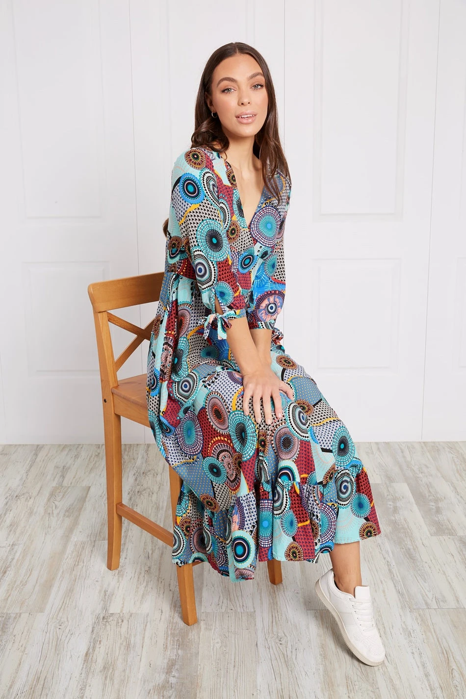 PRINTED BOHO MAXI DRESS 4 PRINTED BOHO MAXI DRESS - Image 2