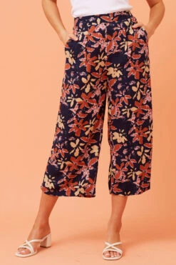 OXANA FLORAL PRINT CULOTTES -Printedcarpetus 10c14213ee1de5ddc92ffe367db2103b