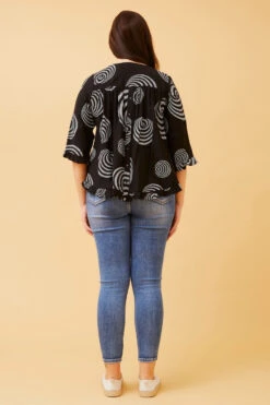 LILIBET FRILL SLEEVE TOP -Printedcarpetus 129714a74139806612d3911f293579e8