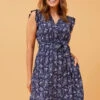 RAVINA DITSY FLORAL SHORT DRESS -Printedcarpetus 13a1785a923ab8342ccd28c372ae81a1