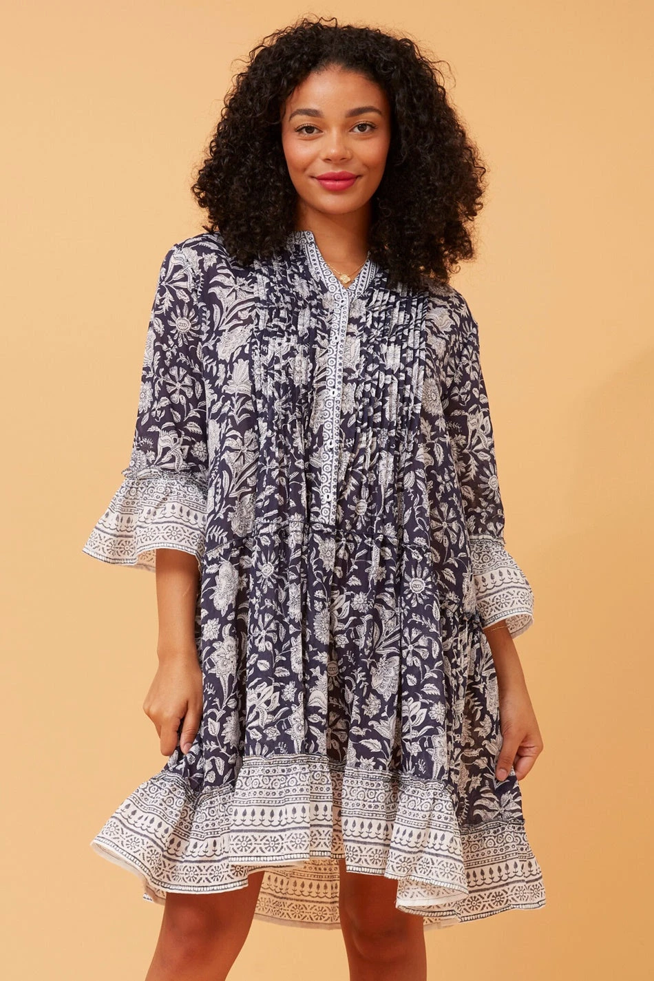 SIMKA BOHO BORDER PRINT DRESS 11 SIMKA BOHO BORDER PRINT DRESS - Image 9