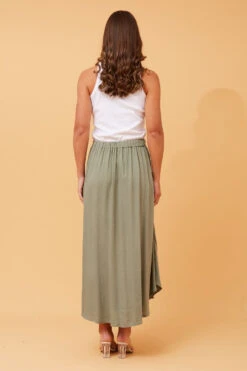 ESTRELLA LINEN MIDI SKIRT -Printedcarpetus 144ba82013e4fcbd74df9bad99c13850