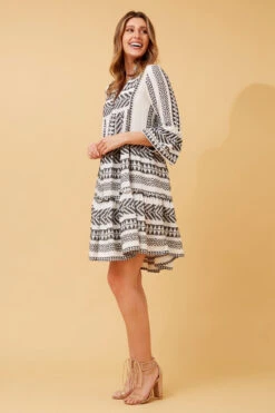 AMIRA JAQUARD BOHO SHORT DRESS -Printedcarpetus 14924ac4cc0bcddc2e4c625aed5f2e9d