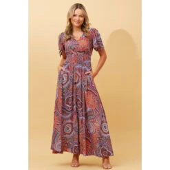 VIENNA BOHO MAXI DRESS -Printedcarpetus 14ca3b9187ec05c6abcc343fd4d3d525