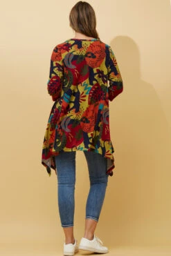 HOSHI JUNGLE PRINT TUNIC TOP -Printedcarpetus 14fa9d969da1db4186a15331a25c0a0c