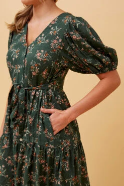 MONICA FLORAL SHORT DRESS -Printedcarpetus 150856791ff8b1f293c6c3a402a746dd